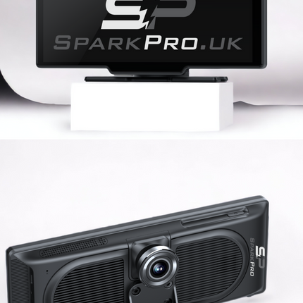 Two webcams with 'SparkPro.UK' branding on a white background